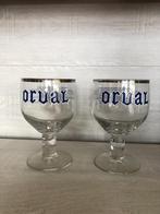 86/ TRES RARE 2 Verres Orval Sheraton en Anglais, Comme neuf, Enlèvement ou Envoi, Verre à bière