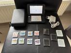 NINTENDO 3DS XL + spelletjes + hoesje, Games en Spelcomputers, Spelcomputers | Nintendo 2DS en 3DS, Zwart, 3DS XL, Zo goed als nieuw