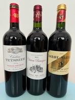 Set van 3 Bordeaux-wijnen, Nieuw, Frankrijk, Rode wijn, Vol