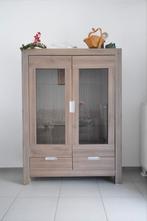 Moderne glazen vitrine te koop, Ophalen, Zo goed als nieuw, Glas, Met deur(en)
