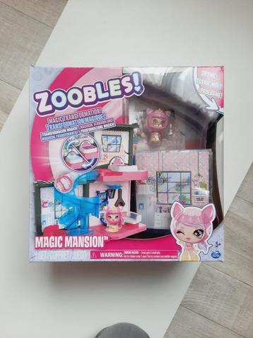 Zoobles jouet - jeu pour fille - maison magique avec tobogga