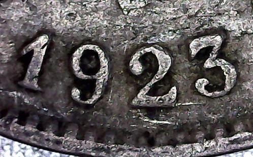 Variatie 10 cts 1923 Fr België datum 3 hoger dan 2, Postzegels en Munten, Munten | België, Losse munt, Metaal, Verzenden