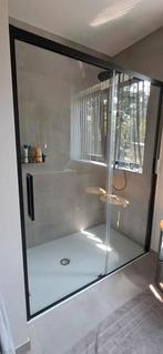 Douche schuifdeur tussen 2 murenzie foto s breedte 1,58m brx, Huis en Inrichting, Badkamer | Complete badkamers, Ophalen