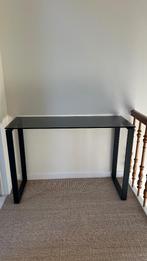 Console table/desk, Huis en Inrichting, Ophalen, 100 tot 150 cm, Zo goed als nieuw, Glas