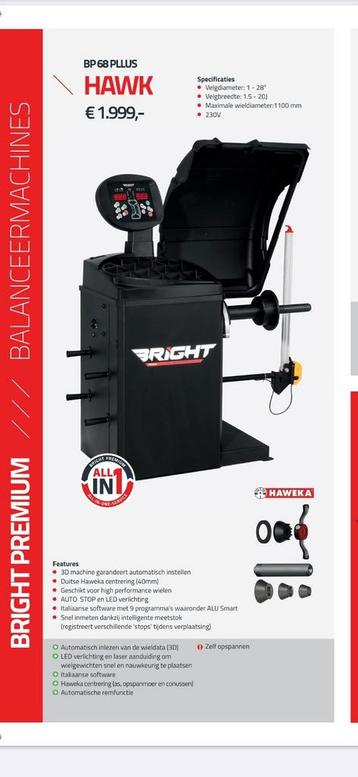 Bandenmonteermachine Butler & Balanceermachine Bright beschikbaar voor biedingen
