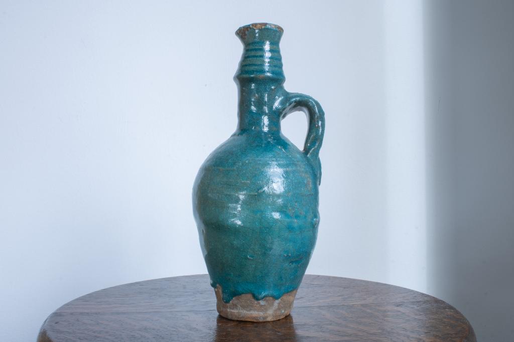Vase en turquoise persane, vase persan/iranien, Antiquités & Art, Antiquités | Céramique & Poterie, Enlèvement ou Envoi