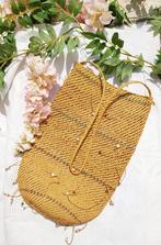 Vintage emmertas van RAFFIA (handgemaakt), Handtassen en Accessoires, Tassen | Damestassen, Ophalen of Verzenden, Zo goed als nieuw