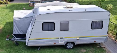 Burstner Caravan 435Tn, Caravans en Kamperen, Caravans, Particulier, tot en met 4, 750 - 1000 kg, Rondzit, Bürstner, Dwarsbed