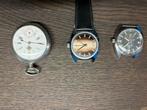 Drie horloges, Ophalen of Verzenden, Zilver, Zakhorloge, Omega