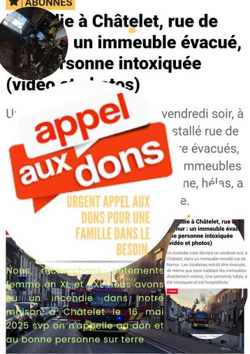 Appel aux don pour notre famille  beschikbaar voor biedingen