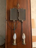 Lot de 2 appliques murales vintage  Fers à gaufres détournés, Ophalen, Gebruikt