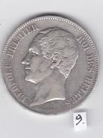 5 Fr - 1849 met grote 9, Postzegels en Munten, Ophalen of Verzenden, Zilver, Losse munt