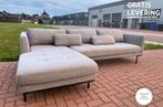 GRATIS LEVERING HEEL BE Moderne Grijze Stoffen Hoekbank, Huis en Inrichting, 250 tot 300 cm, Hoekbank, Ophalen of Verzenden, Zo goed als nieuw