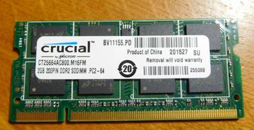 PC PORTABLE- RAM 2Gb - DDR 2 - 200PIN 