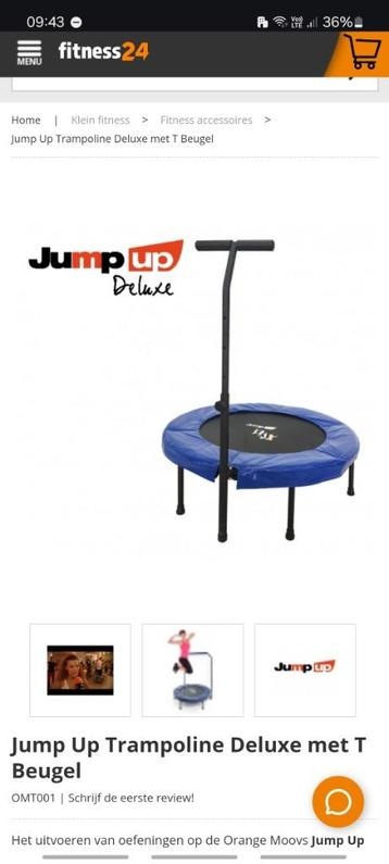 Jump Up Deluxe - Fitness Trampoline beschikbaar voor biedingen