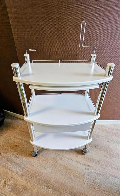 Werk- Roltafel met 3 niveaus Design vormgeving, Huis en Inrichting, Woonaccessoires | Etagères, Zo goed als nieuw, Ophalen