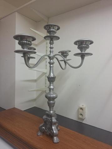 chandelier - table de fête - mariage, 75 cm ou plus, Gris, Comme neuf, Enlèvement