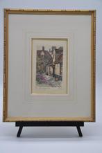 kleurlitho - role - 36*30 - godshuizen - klooster - kantklos, Antiek en Kunst, Ophalen of Verzenden