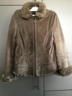 Mango MNG  Jas leather vintage, Beige, MNG, Maat 46/48 (XL) of groter, Ophalen of Verzenden