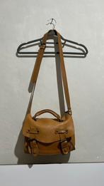 Sac cartable en cuir, Moins de 40 cm, 35 à 55 cm, Poignée extensible, Brun