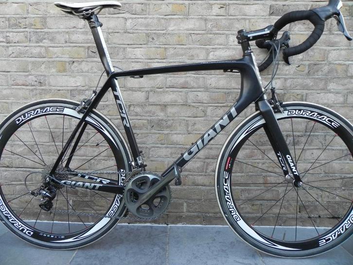 GIANT racefiets carbon maat XL en volledig Shimano Dura Ace, Fietsen en Brommers, Fietsen | Racefietsen, Zo goed als nieuw, Heren