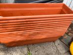 Bloembakken (plastic terracotta en grijs) merk Ehlo, Ophalen, Zo goed als nieuw