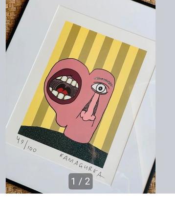 Gesigneerde en genummerde zeefdrukken kamagurka beschikbaar voor biedingen