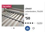 Lattenbodems, Ophalen, Bruin, 140 cm, Zo goed als nieuw