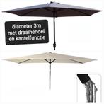 parasols 3m draai en kantelbaar NIEUW !!, Tuin en Terras, Ophalen, Nieuw, Kantelbaar