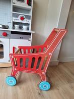 Houten winkelkarretje, Kinderen en Baby's, Speelgoed | Speelkeukens, Ophalen
