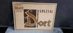 Reklameplaat 1960  beige Welt dort special oude br. SCALDIS, Verzamelen, Ophalen of Verzenden, Zo goed als nieuw