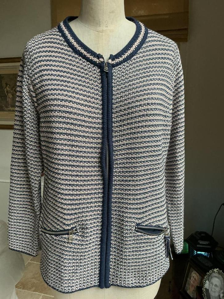 Vest van Jouly maat M, Kleding | Dames, Jasjes, Kostuums en Pakken, Zo goed als nieuw, Maat 38/40 (M), Blauw, Ophalen of Verzenden
