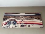 Print op canvas - dashboard oldtimer - Route 66, Ophalen, 50 tot 75 cm, 125 cm of meer, Print