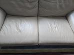 Salon leder, Huis en Inrichting, Zetels | Zetels, Ophalen, Gebruikt, Rechte bank, Leer