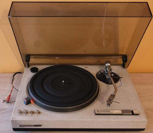 KENWOOD KD-550 Zeldzame vintage vinyl draaitafel met marmere, Audio, Tv en Foto, Platenspelers, Gebruikt, Platenspeler, Overige merken
