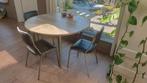 Ronde tafel 120cm met 4 stoelen ., Antiek en Kunst, Ophalen
