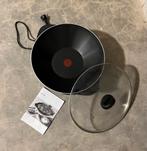 Tefal elektrische wok met glazen deksel., Ophalen, Zo goed als nieuw, Wok