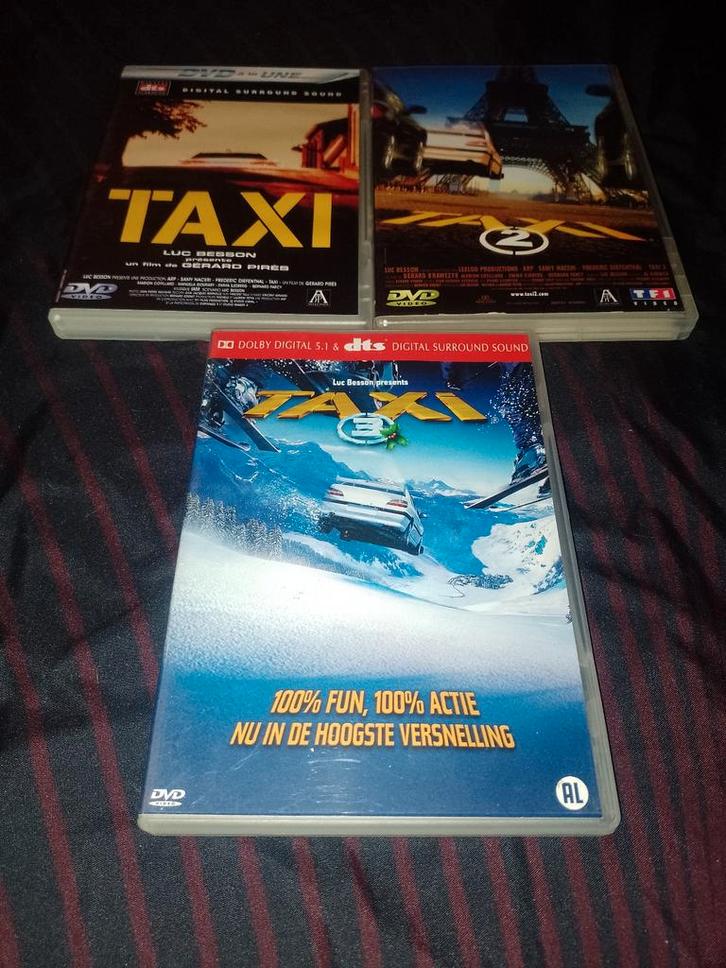 A vendre en DVD la trilogie de Taxi Luc Besson, CD & DVD, DVD | Action, Comme neuf, Comédie d'action, À partir de 9 ans, Enlèvement ou Envoi