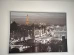 Ikea canvas “Paris by night” 140x100 cm, Huis en Inrichting, Ophalen, Zo goed als nieuw