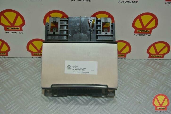 audi a7 4g asbak s line staal 4g0863274pk, Auto-onderdelen, Interieur en Bekleding, Audi, Gebruikt