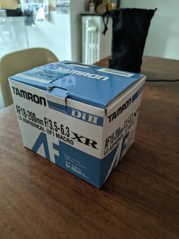 Tamron AF Lens Zoom 18-200mm F/ 3.5-6.3 IF Aspherical Macro, Audio, Tv en Foto, Foto | Lenzen en Objectieven, Gebruikt, Telelens