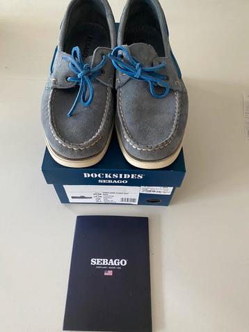 Sebago Docksides taille 44,5 comme neuf, Enlèvement, Comme neuf, Bleu