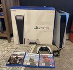 Version disque console PlayStation 5 + jeux, Comme neuf, Playstation 5, Enlèvement ou Envoi