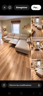 Salon avec méridienne en cuir de qualité, Maison & Meubles, Neuf, 150 cm ou plus, Banc d'angle, Quatre personnes ou plus