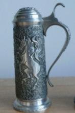 Tinnen bekers - 3 bekers tin 3450 gram - 3 bekers tin, Antiek en Kunst, Ophalen of Verzenden