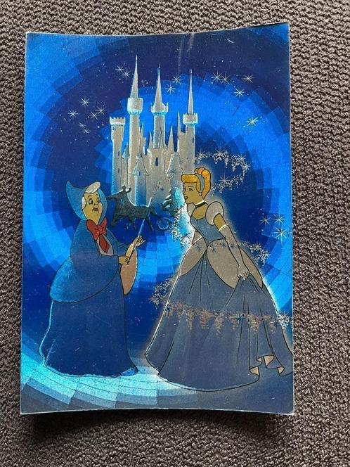 Postkaart Disney Coleur Magiques 'Assepoester', Verzamelen, Disney, Zo goed als nieuw, Plaatje of Poster, Assepoester of Belle