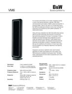 B&W VM6, Audio, Tv en Foto, Nieuw, Front, Rear of Stereo speakers, Bowers & Wilkins (B&W), Ophalen