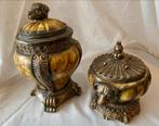 2 barok HONDJES potten met deksel ⚜️, Enlèvement ou Envoi