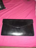 Lederen grote zwarte clutch, Ophalen of Verzenden, Zo goed als nieuw