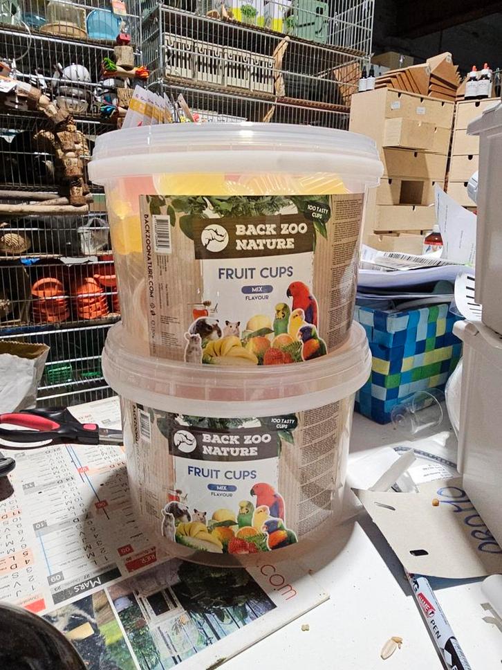 Seau de mélange pour pots à fruits 100 pièces - Back Zoo Nat, Animaux & Accessoires, Nourriture pour Animaux, Oiseau, Enlèvement